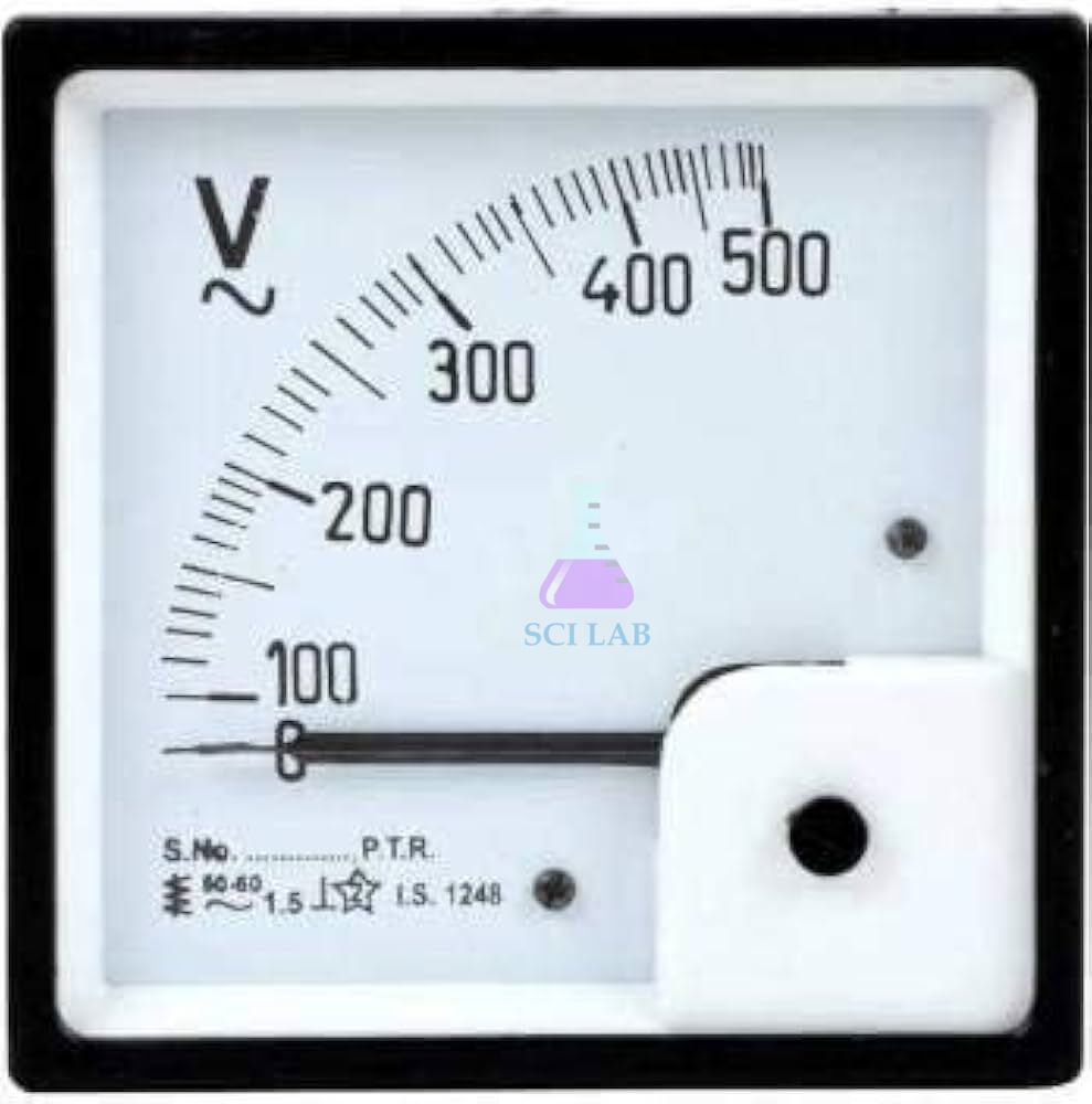 Analog Panel Voltmeter 500V AC/DC